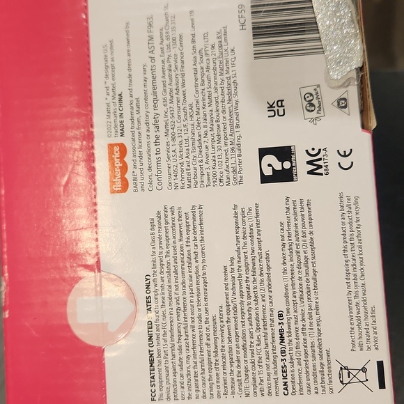 NWT Fisher-Price Barbie Little People Pink Convertible Doll Car F/ages 1 1/2-5 - Picture 8 of 8